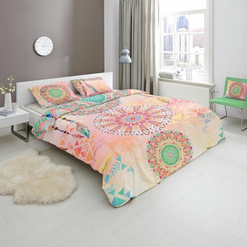 Lenjerie pat din satin HIP 5848-H, 1 pers., 140 x 200 cm, 70 x 90 cm