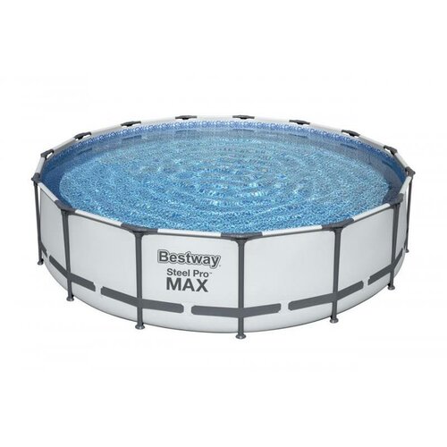 Levně Bestway Nadzemní bazén Steel Pro MAX s filtrací, schůdky a plachtou, pr. 457 cm, v. 107 cm