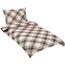 Bellatex Baumwollbettwäsche Würfel Grau, Beige, 140 x 200 cm, 70 x 90 cm
