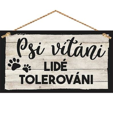 Tablou decorativ Bohemia Gifts - Câinii sunt bineveniți