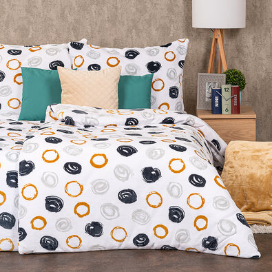 Lenjerie de pat din micro-flanelă 4Home Dotty, 140 x 200 cm, 70 x 90 cm