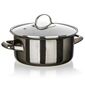 Banquet Hrniec smaltovaný METALLIC Black 20 cm, 2 l, s pokrievkou