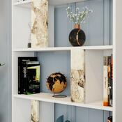 Bücherregal Lime White Marbel and White