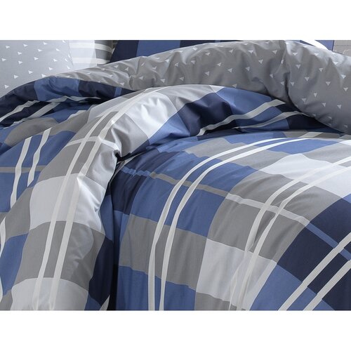 BedTex Mark pamut ágyneműhuzat kék, 220 x 200 cm, 2 db 70 x 90 cm