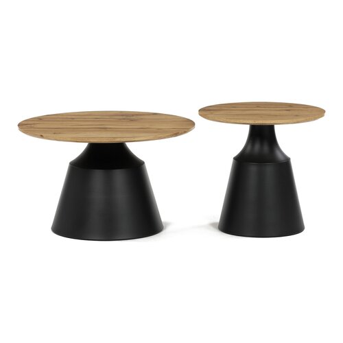 F4150 ART konferenciaasztal-készlet, tölgyfa, 2 db