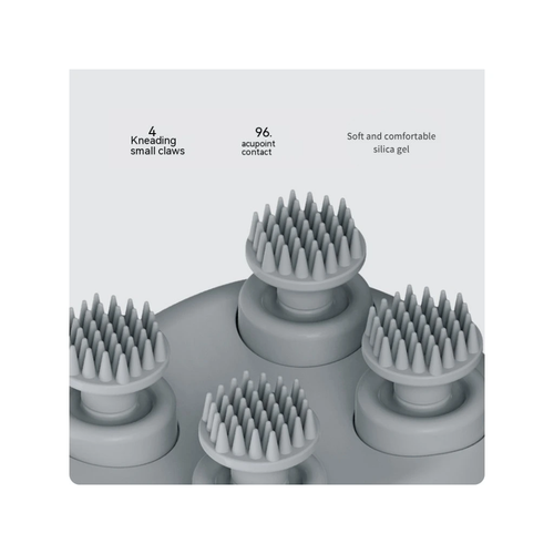 Masážní přístroj pro pokožku hlavy a těla, bílá