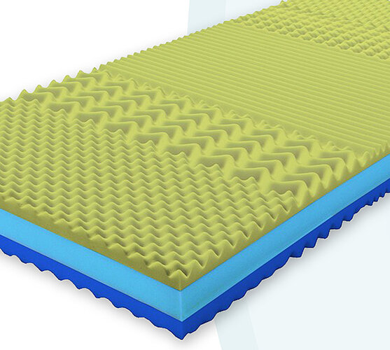 Sendvičová  matrace z viskoelastické pěny Viscofoa, 80 x 195 cm