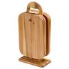 Kesper 21375-71 Ständer mit Schneidebrettern 6 St. Akazienholz, 15 x 9 x 32 cm