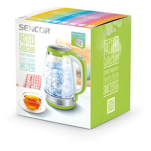 Sencor SWK 2197GG vízforraló termoszkóppal, 2 l,zöld