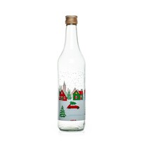 Пляшка скляна з кришкою Snow Village 0,5 л
