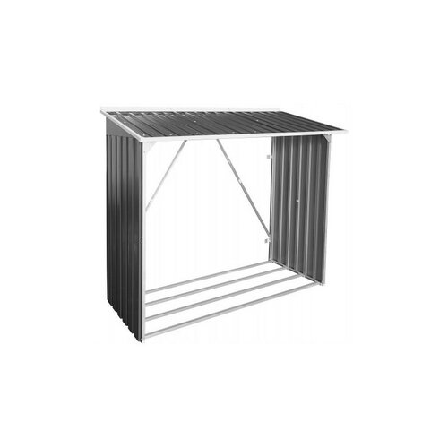 Duramax Metallunterstand für Holz, Anthrazit