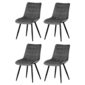 Étkezőszék garnitúra CT-384 GREY4, 4 db