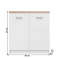 Cabinet TOPTY 2d tip 13, alb