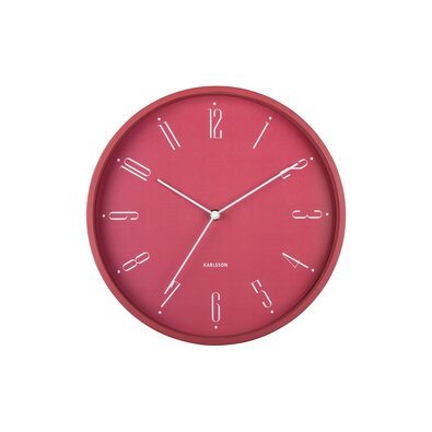 Karlsson 5988RD design falióra sötét rózsaszín,átmérő 30 cm