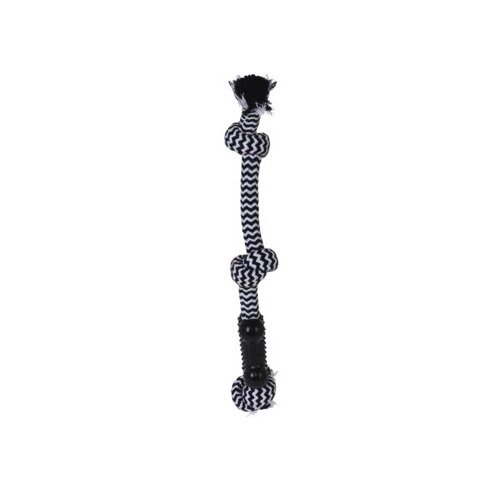 Zabawka dla psów Black White rope, 40 cm