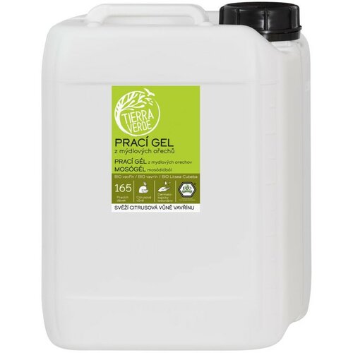 Tierra Verde Prací gel z mýdlových ořechů s BIO silicí vavřínu kubébového, 5 l