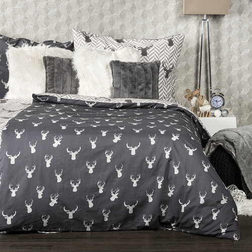 Lenjerie de pat din bumbac 4Home Reindeer, 140 x 200 cm, 70 x 90 cm