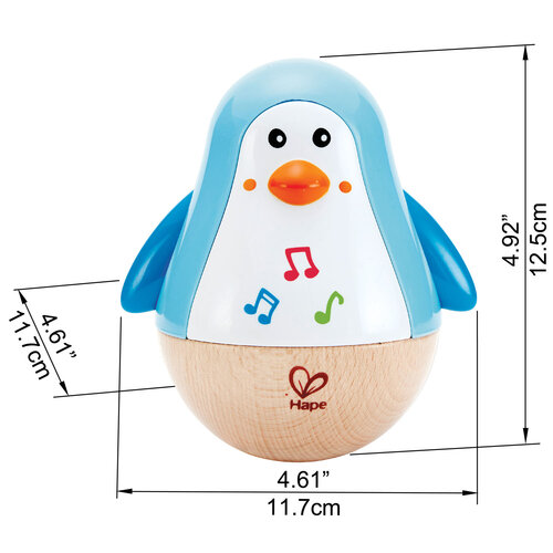Hape Pingvin hanggal, 11,2 x 12,6 x 9 cm