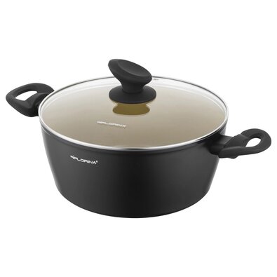 Florina Aluminijev lonec s pokrovom AmVegan byMateusz Gessler, 24 cm, 3,6 l