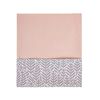 Womar Pătură de bumbac pentru copii Velvet albastru-gri, 75 x 100 cm