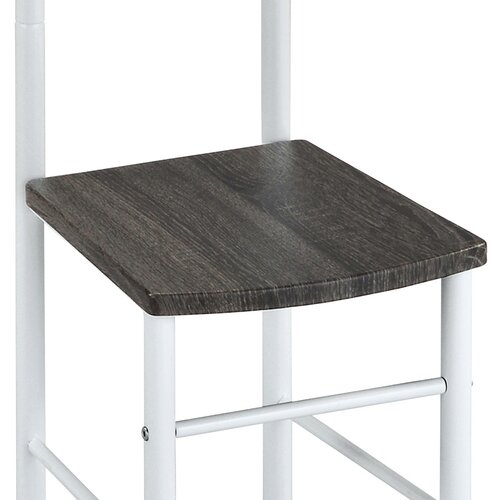 Stummer Diener 81870 WT weiß lackiert/Eiche schwarz, 119 cm