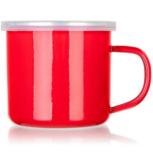 Banquet Emajlirani skodelica Milton rdeča, 9,5 cm,0,5 l