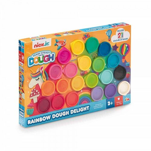 Set plastilină Addo, curcubeu, 21 x 56 g, 21culori, 45 x 30 x 4,8 cm