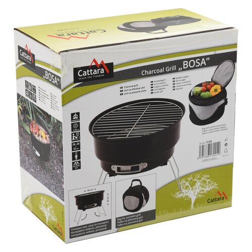 Cattara Prenosni žar na drva z torbo Bosa, 26 cm