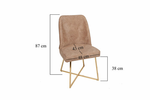 Madrid Brown étkezőszék szett, 4 db