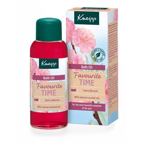 Obrázok Kneipp Favourite Time Cherry Blossom ošetrujúci olej do kúpeľa 100 ml