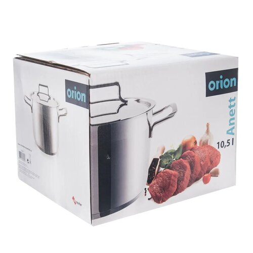 Orion Anett rozsdamentes acél edény fedéllel , 10,5 l