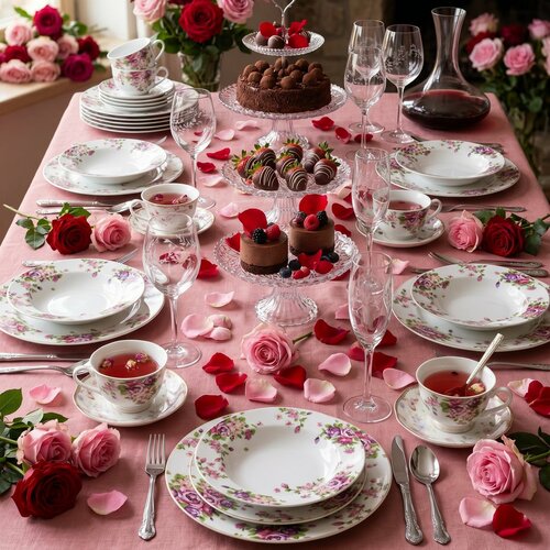 Banquet Beauty 18-częściowy zestaw stołowy