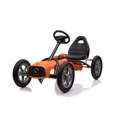 Baby Mix Dziecięcy gokart na pedały Go-kart Buggy,pomarańczowy