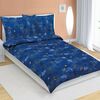 Bellatex Krep posteljnina Louka modra temna, 140 x200 cm, 70 x 90 cm