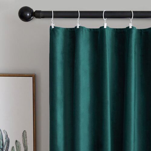4Home Zatemňovací závěs s kroužky Paris tmavě zelená, 150 x 250 cm
