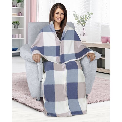 Bellatex TV-Sack Korall Würfel Blau, 150 x 200 cm