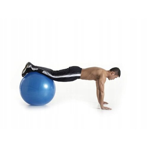 Gimnastična žoga 65 cm s črpalko, modra