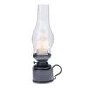 Plastová lucerna s LED sviečkou Flame, v. 24,5 cm,
