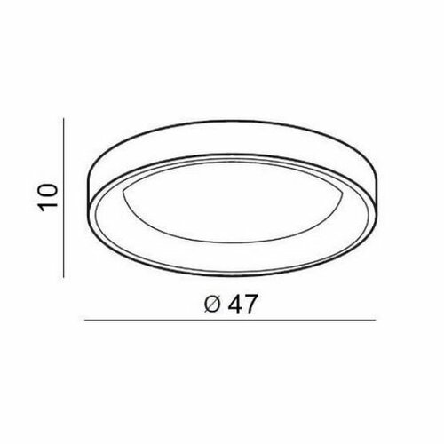 Azzardo AZ2697 LED-Deckenleuchte Silvam Wood Acrylic, 47 cm D., 30W, 1950LM, 3000K