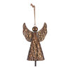 Decorație de Crăciun suspendată Înger-clopoțel,metal, 33 cm