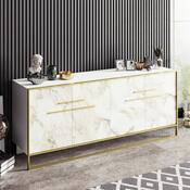 Szafka Polka Gold and White