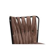 Set de scaune de sufragerie Kusakli Light Brownand Black, 2 buc.