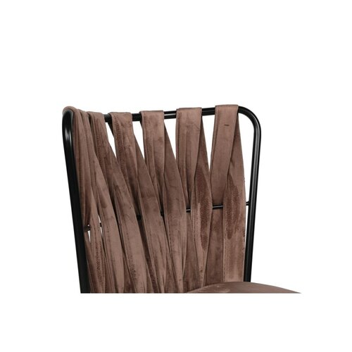 Set de scaune de sufragerie Kusakli Light Brownand Black, 2 buc.