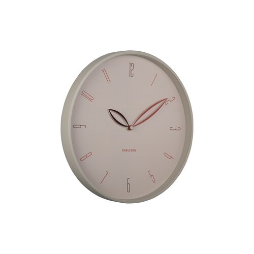 Karlsson 6012WG design ceas de perete bej, diametru 40 cm