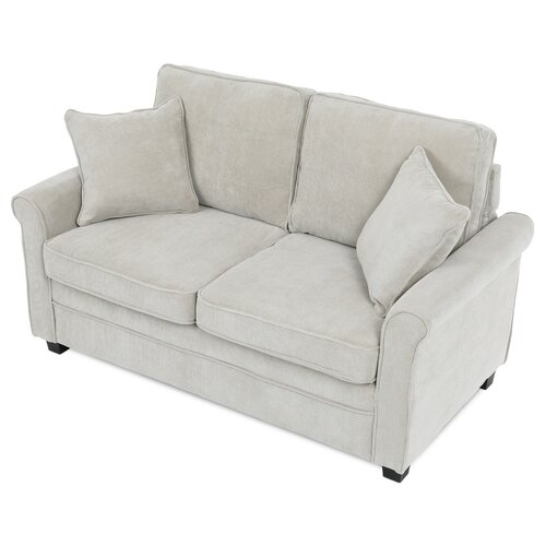 Dwuosobowa sofa ASB-4170 BGE2, manżestrowa, beżowa
