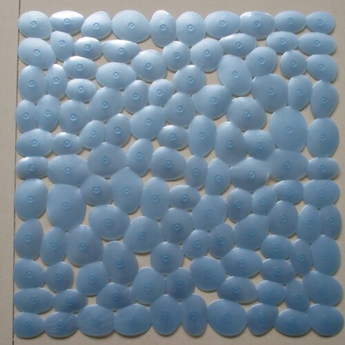 Protiskluzová podložka do sprchy Stone modrá, 54 x 54 cm