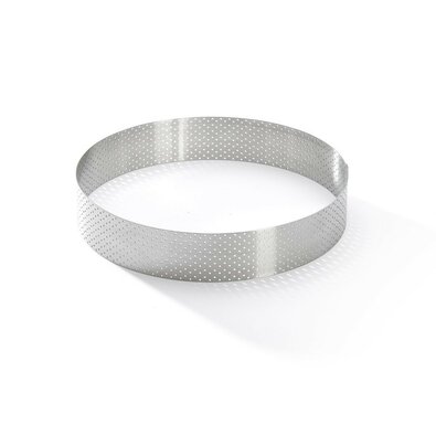 De Buyer 3098.07 perforált torta kerek keret 18,5 cm, rozsdamentes acél