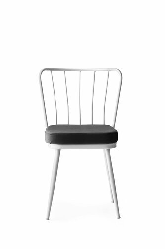 Set de scaune de sufragerie Yildiz White, 2 bucăți