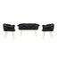 Zestaw wypoczynkowy Balon Black and Gold, 3 szt.
