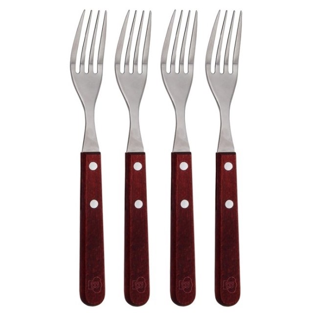 Blaumann Vidlička steaková nerez a drevo, 4 ks